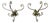 Antique Brass Coat Hooks, 1900, Set of 2 For Sale