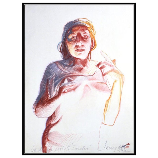 Message us to inquire about custom framing options! (Included for free with every purchase) The artwork here, "Study for...