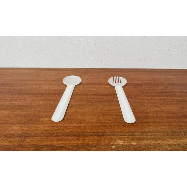 Postmodern Minimalist Swiss Salad Servers, Set of 2, in Very Good conditions. Designed 1970 to 1979