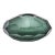 Hand-Blown Murano Modern Faceted Bowl in Eucalyptus Green For Sale