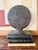 Striking vintage studio pottery sculpture with a strong Mid-Century Modern, Brutalist and WPA-era figurative influence....