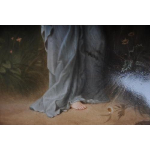 Porcelain Plaque of Psyche Holding a Urn by R. Beyschlag for KPM Berlin, 1880s For Sale - Image 11 of 18