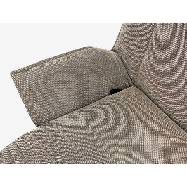 Animal Skin Vico Magistretti, Italian Modern, Fabric, Metal, Veranda Lounge Chair, 1980s For Sale - Image 7 of 14