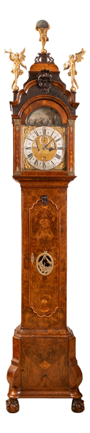 Amsterdam Grandfather Clock with Boat Automaton, 1745