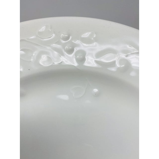 Vintage Italian Large Plates With Berry Vines- Set of 6 For Sale - Image 4 of 7