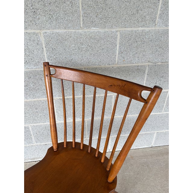 Brown Sprague & Carleton Antique Birdcage Style Maple Side Chairs - A Pair For Sale - Image 8 of 13