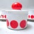 Red Polka Dot Coffee Service, 1970s, Set of 27 For Sale - Image 6 of 12