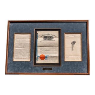 1885 William P Adams Non Conducting Fabrics Patent For Sale