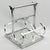 French designer Jacques Adnet (1901 - 1984) designed this elegant Art Deco modernist wine bottle carrier or holder. The...