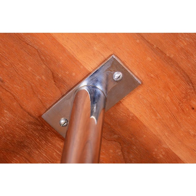 Bauhaus Round Coffee Table in Beech and Wenge, Czech, 1930s For Sale - Image 6 of 11