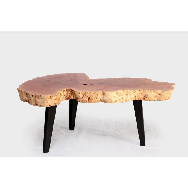 2020s Modern Lychee Living Edge Coffee Table 91 For Sale - Image 5 of 6