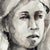 Linen Original Monochrome Watercolor Portrait Framed Contemporary Figurative Painting For Sale - Image 8 of 12