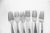 1960s 1960s Curated Set of 6 Mid Century Modern Stainless Steel Dinner Forks, Mismatched For Sale - Image 5 of 10