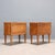 Vintage Mahogany Bedside Tables with Glass Tops, 1950s, Set of 2 For Sale - Image 9 of 10