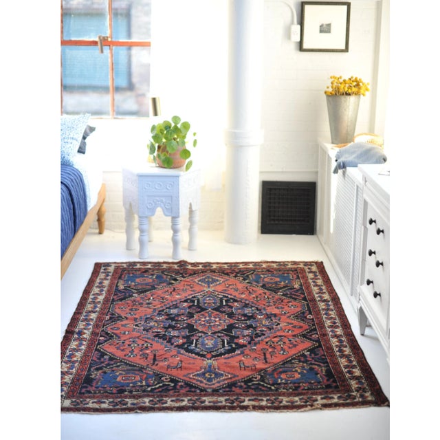 *All of our antique & vintage rugs are professionally cleaned prior to being listed.* Name: Fantastic Deep WATERMELON...
