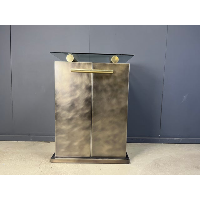 Postmodern Bar Cabinet from Belgo Chrom / Dewulf Selection, 1980s For Sale - Image 14 of 14