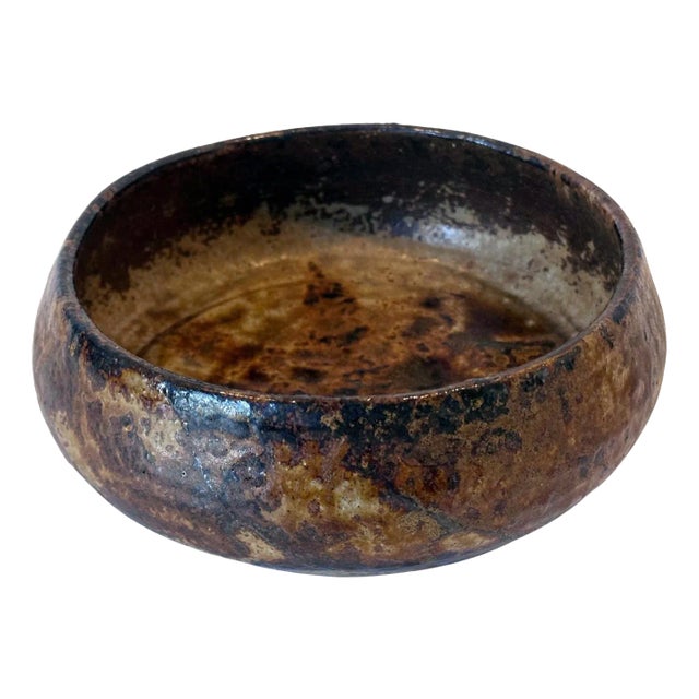 Japanese Glazed Stoneware Bowl by Kitaoji Rosanjin Ex-Musuem Collection For Sale