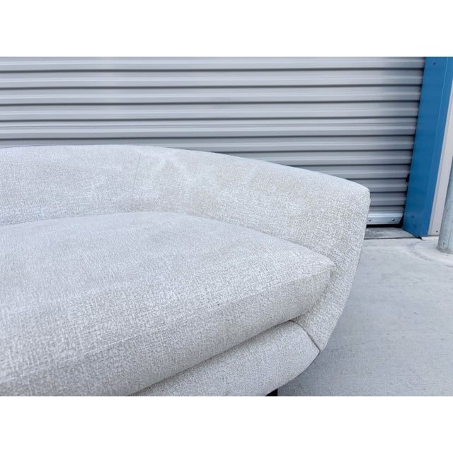 1970s 1970s Mid Century Walnut Barrel Chair, Refinished For Sale - Image 5 of 12