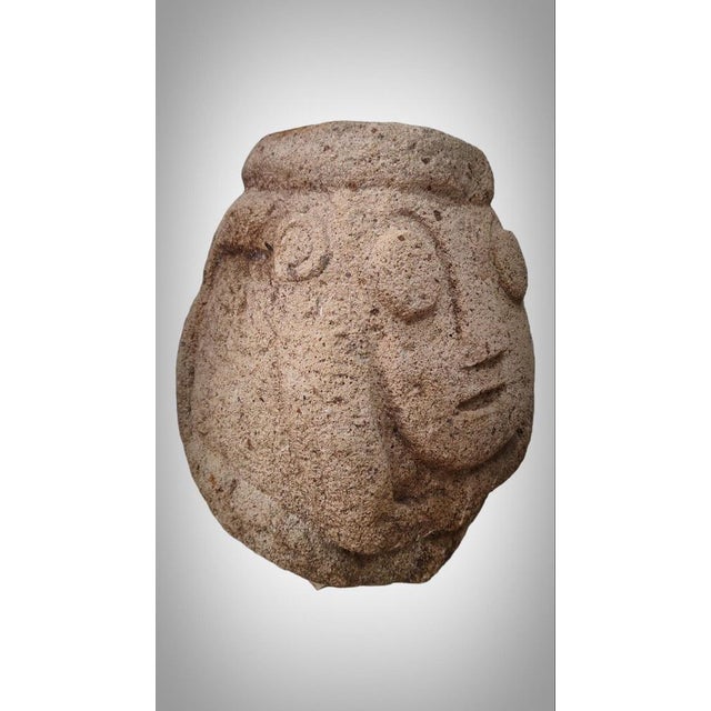 Peruvian Artist, Recuay Culture Anthropomorphic Sculpture, 400BCE-400CE, Carved Stone For Sale - Image 9 of 14