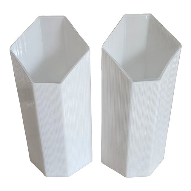 Pair of Mid-Century Modern Murano Vetri Lamps For Sale