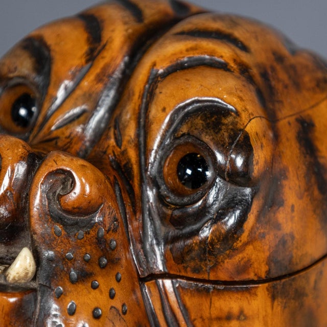 Antique 19th Century Victorian Wood of Life Bulldog Tobacco Jar, 1890s For Sale - Image 9 of 18