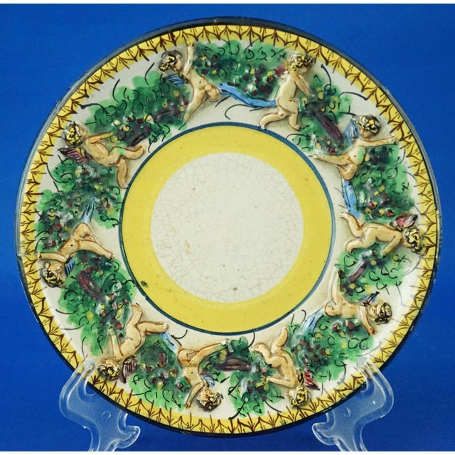 Ceramic Plates from F.A.C.I, Italy, 1930s, Set of 2 For Sale - Image 4 of 17