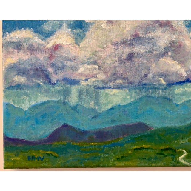 2020s “Silent Rain” Oil on Linen by Nancy M. Vignola For Sale - Image 5 of 7