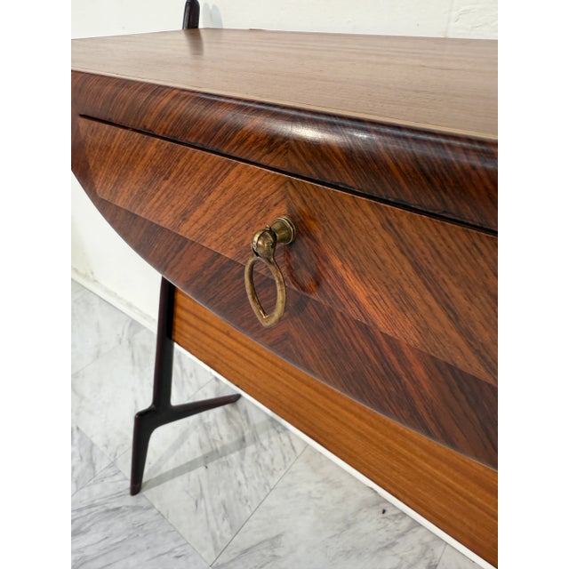Mid-Century Italian Console With Drawer, 1950s For Sale - Image 4 of 5