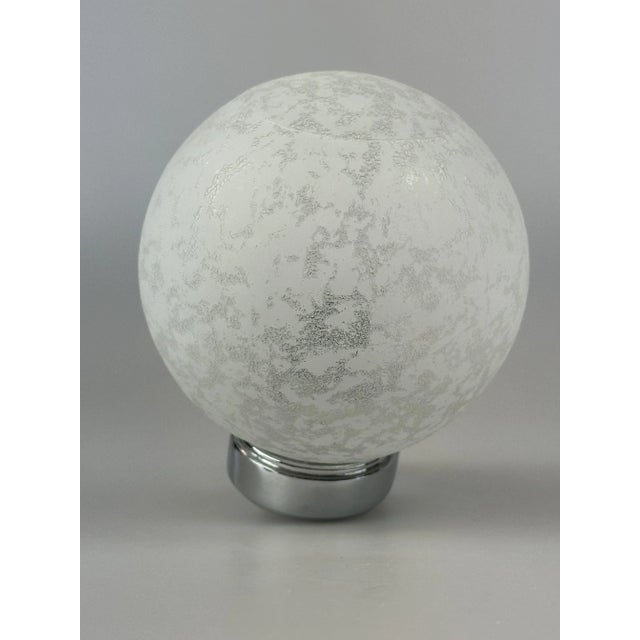 Silver Space Age Chrome Metal and Glass Wall Lamp, 1970s For Sale - Image 8 of 15