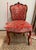 Antique French Louis XV Carved Chair in Coral Silk Velvet For Sale - Image 9 of 9