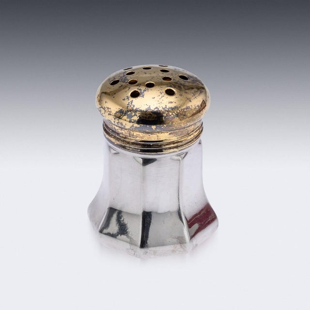 20th Century American Silver Salt & Pepper Shakers from Cartier, 1930s, Set of 8 For Sale - Image 6 of 8