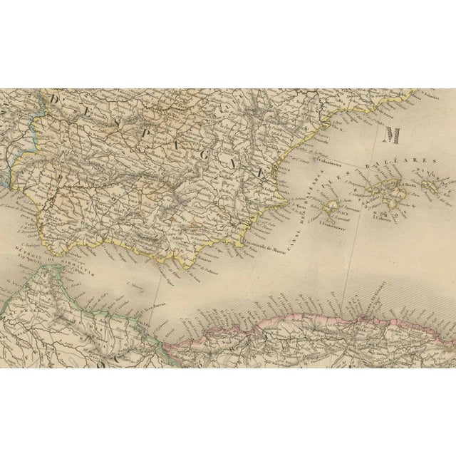 Maps of Europe by Andriveau-Goujon, 1849, Set of 2 For Sale - Image 3 of 5