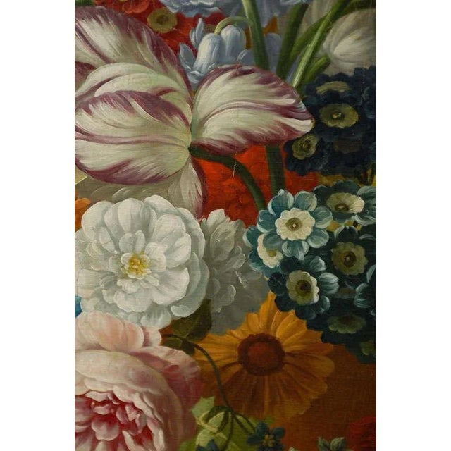 Swedish 1780s Floral Painting in the Manner of Paulus Theodorus van Brussel For Sale - Image 9 of 11