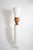 Pair of plaster columns and wooden lamps vases. Height: 211 cm - 83.07 in Length: 39 cm - 15.35 in Width: 39 cm - 15.35 in...