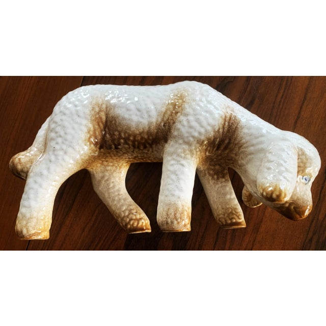 Large Ceramic Lamb or Sheep Figurine, 1960s For Sale - Image 12 of 12