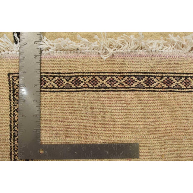 Bokhara Runner 3’6” X 15’2” Beige Wool Hand-Knotted Oriental Rug For Sale - Image 13 of 13