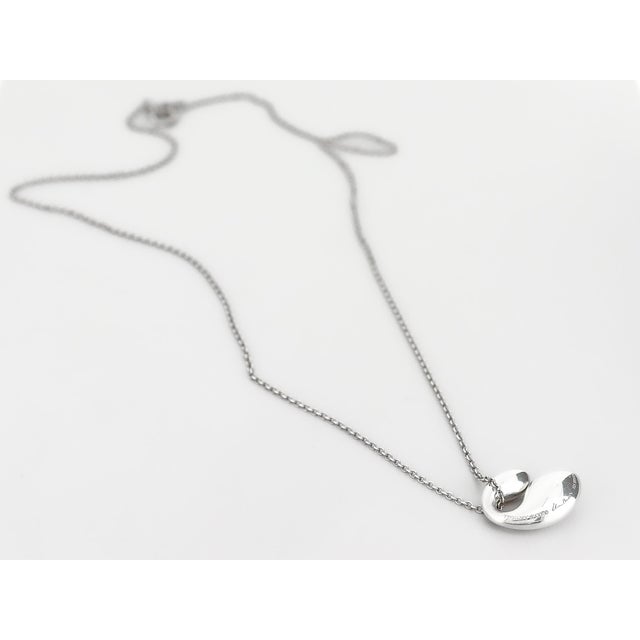 Vintage Elsa Peretti for Tiffany & Co. Sterling Silver Double Tear Drop Pendant For Sale - Image 10 of 13