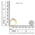 10K Yellow and White Gold 1/2 Cttw Diamond Marquise Shaped Cluster Split Shank Ring (H-I Color, SI2-I1 Clarity) - Size 7 For Sale In New York - Image 6 of 6