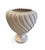Italian Vintage Italian Hand-Painted Swirl Ceramic Pedestal Vase For Sale - Image 3 of 12