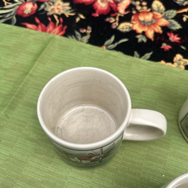 1970s Equestrian Mugs- Set of 3 For Sale - Image 4 of 7