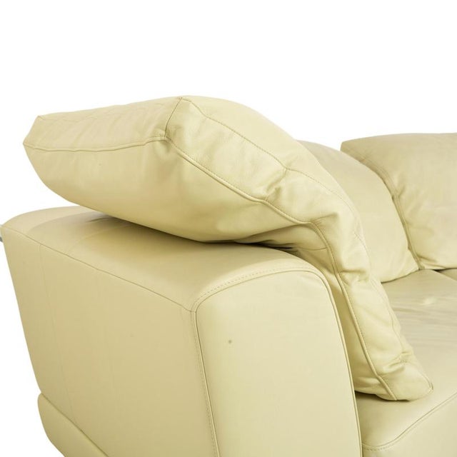 Model 3000 4-Seater Sofa and Ottoman in Leather from Rolf Benz, Set of 2 For Sale - Image 12 of 18