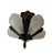 1910s Art Deco Fan Style Chandelier With Copper Starburst Canopy For Sale - Image 4 of 8