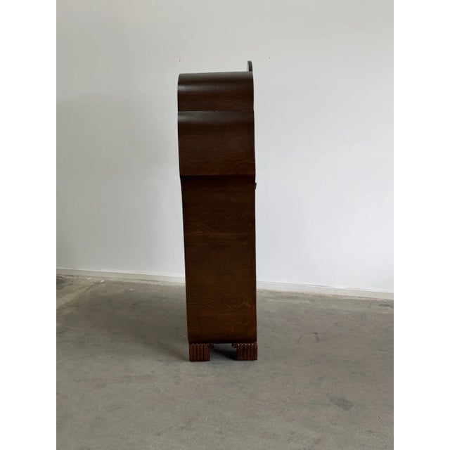 Brown 1950s Art Deco Walnut Armoire For Sale - Image 8 of 17