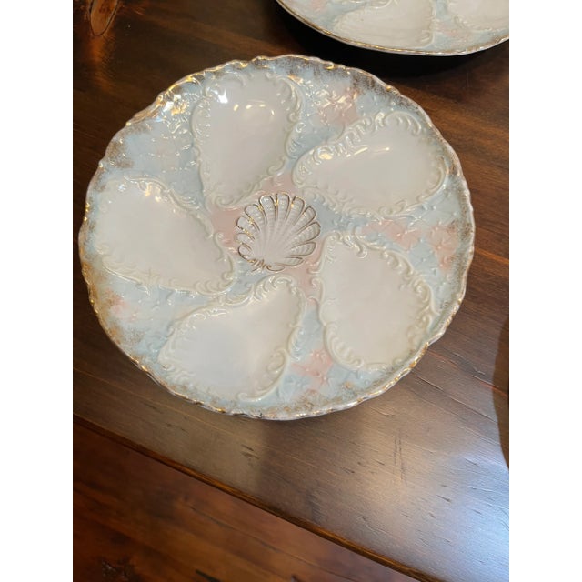 Lovely turn of the century set of 6 Oyster Plates. One plate as a minor hairline chip on the back but it’s very hard to...