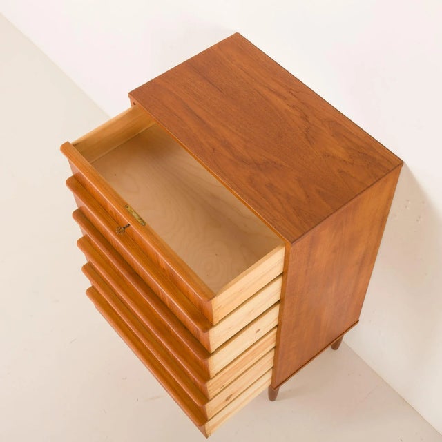 Mid-Century Danish Teak Chest of Drawers, 1960s For Sale - Image 6 of 13