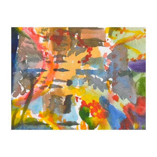 Abstract Abstract Cityscape Watercolor by Les Anderson For Sale - Image 3 of 7
