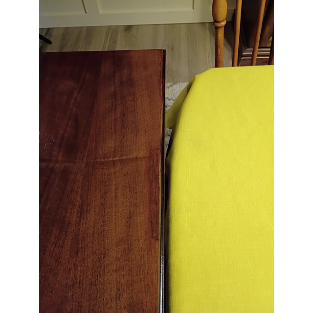 Vintage Solid Wood Desk With Chair For Sale - Image 17 of 18