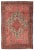 Antique Tribal Persian Nomadic Halvai Bidjar Pink & Beige Rug, DATED C. 1895, 7.9 x 11.7 For Sale - Image 11 of 11