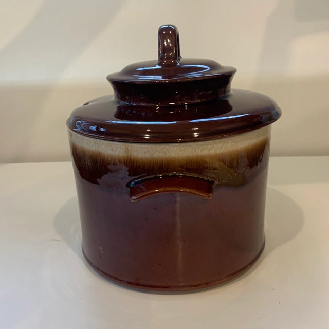 Brown Vintage McCoy Brown Dripware Soup Tureen / Bean Pot With Lid For Sale - Image 8 of 10