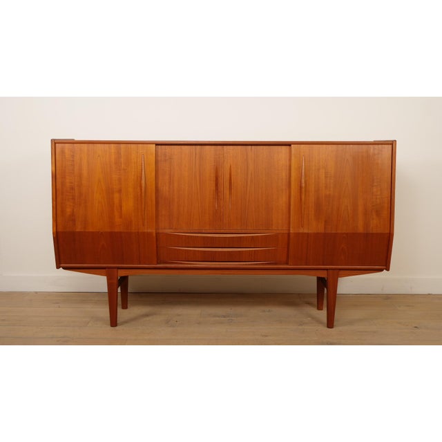 Vintage Danish Highboard in Teak For Sale - Image 17 of 17